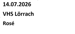 Silvaner VHS Lörrach