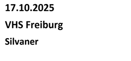 Silvaner VHS Freiburg