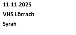 Syrah VHS Lörrach