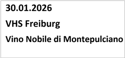 Vino Nobile VHS Freiburg