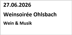 Weinsoirée Ohlsbach