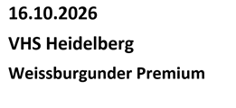 Weissburgunder VHS Heidelberg